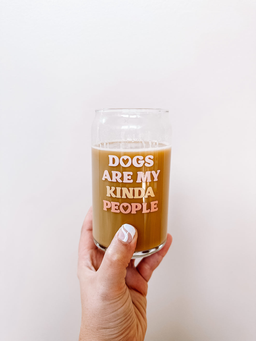 Dogs Are My Kinda People Glass Cup