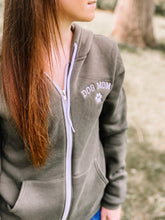 Load image into Gallery viewer, Dog Mom Embroidered Zip-up Hoodie
