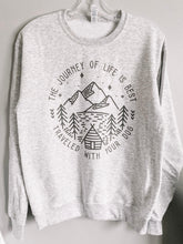 Load image into Gallery viewer, Life’s a Journey Crewneck Sweatshirt - Missy Pup &amp; Co
