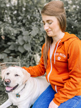 Load image into Gallery viewer, Dog Mom Embroidered Zip-up Hoodie
